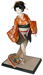 Гейша, японская интерьерная кукла, 1940-е гг.