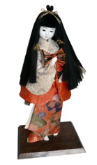 японская старинная интерьерная кукла