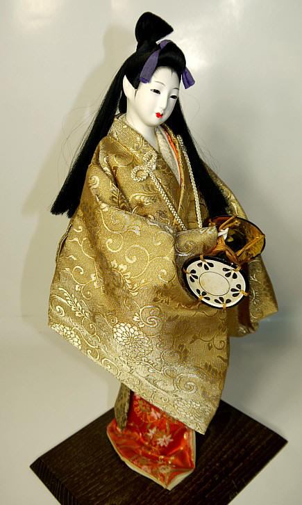 антикварная японская кукла