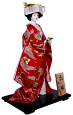 японская интерьерная кукла Невеста в свадебном кимоно