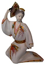японская статуэтка Танцовщица с веером, 1970-е гг.