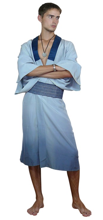 мужское кимоно и пояс-оби