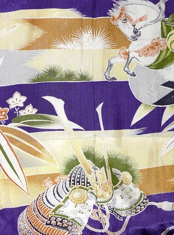 рисунок ткани японского мужского шелкового кимоно