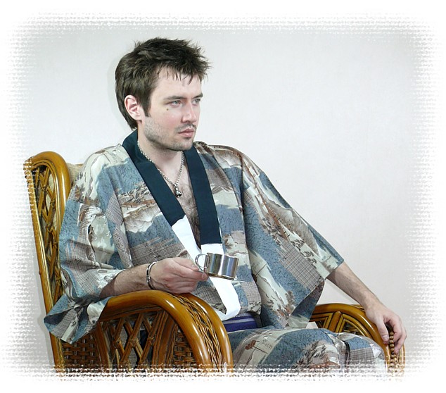 японское традиционное кимоно, винтаж