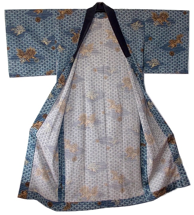 японское кимоно, винтаж, 1950-е гг.