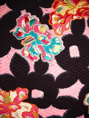 дизайн ткани японского шелкового хаори
