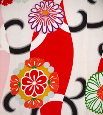 кимоно: деталь рисунка ткани