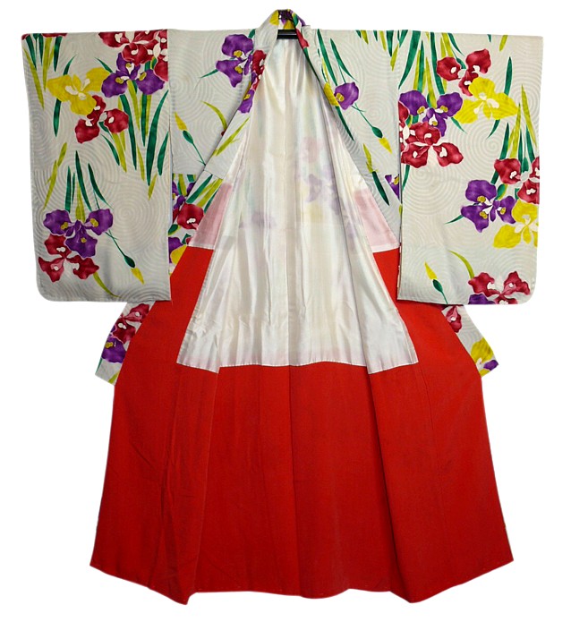 японское традиционное женское кимоно, шелк